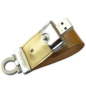 USB флешка кожаная с клапаном 2