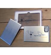 USB флешка кредитная карта металлическая