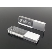 USB флешка стеклянная с подсветкой мини