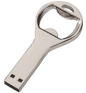 USB флешка металлическая открывалка