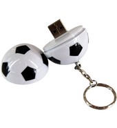 USB флешка пластиковая футболный мяч