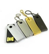 USB флешка металлическая мини откидная