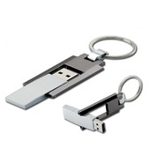 USB флешка металлическая складная
