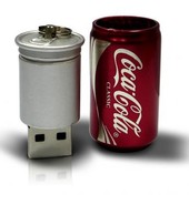 USB флешка металлическая баночка Кока кола
