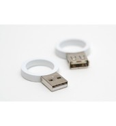 USB флешка пластиковая кольцо