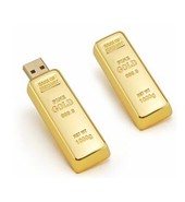 USB флешка металлическая слиток золота