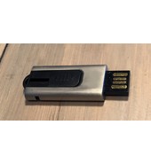 USB флешка металлическая мини чип выдвижной