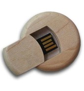 USB флешка плоская круглая
